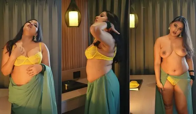 Anjali Gaud Horny Green Saree 2025 Hindi Uncut Short Film